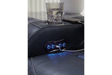 Fyne-Dyme Sapphire Dual Power Reclining Sofa and Loveseat by Ashley at Eve Furniture