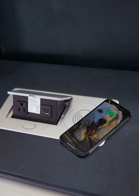 Fyne-Dyme Sapphire Dual Power Reclining Sofa by Ashley at Eve Furniture