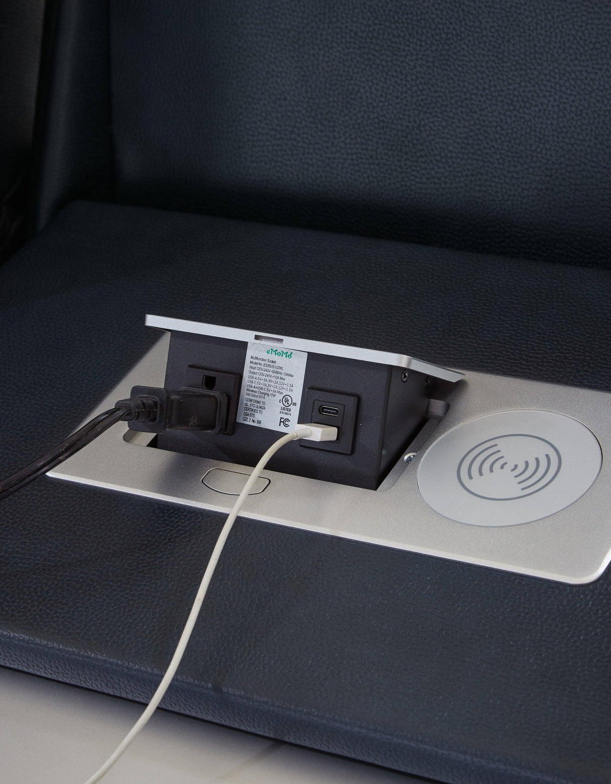 Fyne-Dyme Sapphire Dual Power Reclining Sofa by Ashley at Eve Furniture