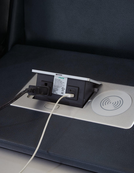 Fyne-Dyme Sapphire Dual Power Reclining Sofa by Ashley at Eve Furniture