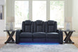 Fyne-Dyme Sapphire Dual Power Reclining Sofa by Ashley at Eve Furniture