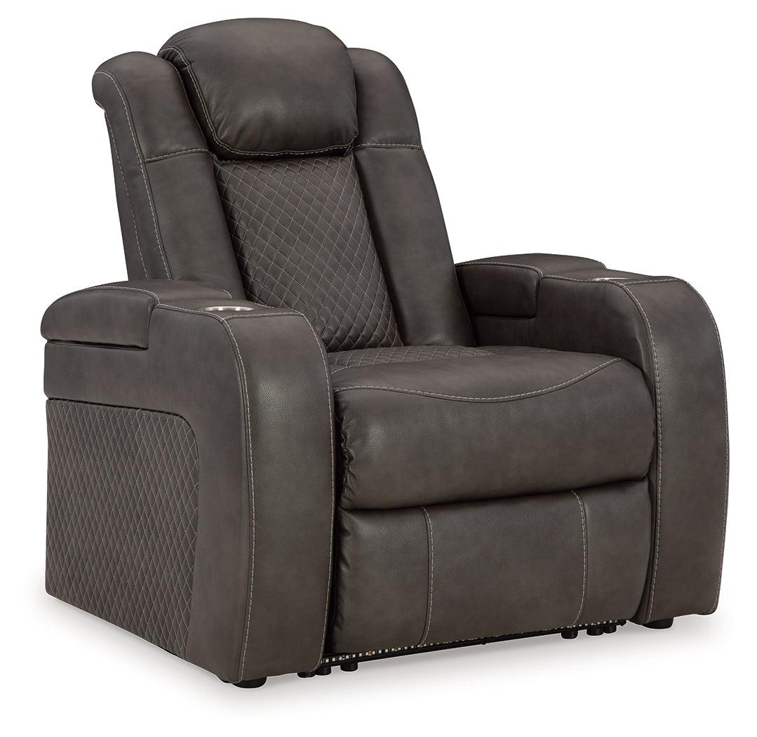 Fyne-Dyme Shadow Dual Power Recliner by Ashley at Eve Furniture