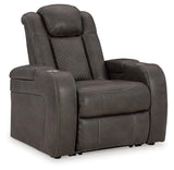 Fyne-Dyme Shadow Dual Power Recliner by Ashley at Eve Furniture