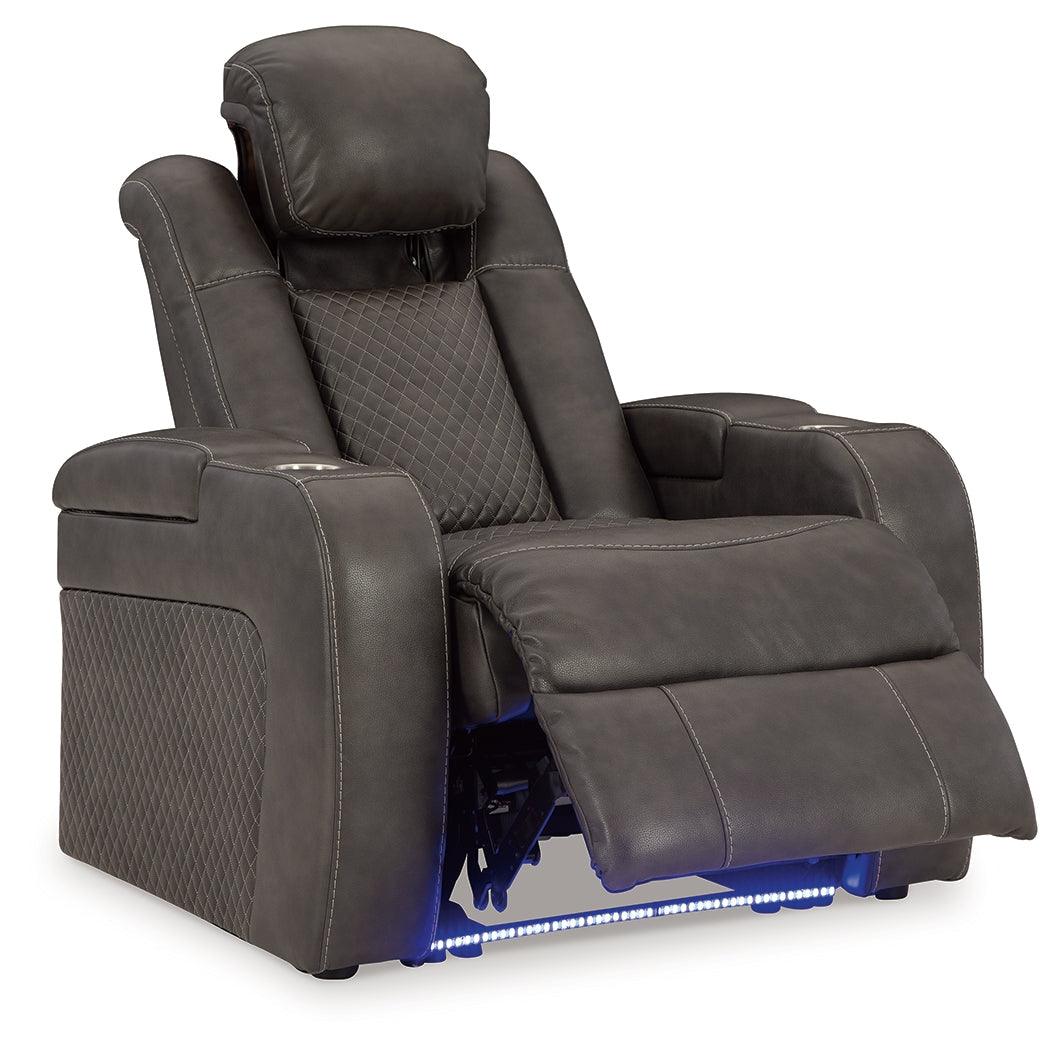 Fyne-Dyme Shadow Dual Power Recliner by Ashley at Eve Furniture