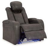 Fyne-Dyme Shadow Dual Power Recliner by Ashley at Eve Furniture