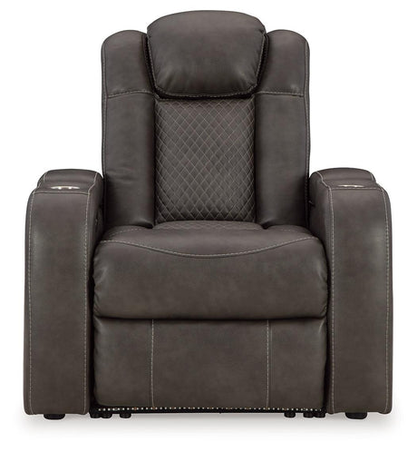 Fyne-Dyme Shadow Dual Power Recliner by Ashley at Eve Furniture