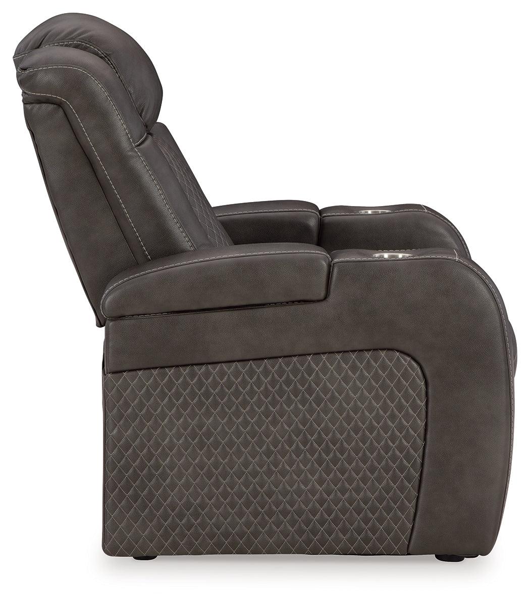 Fyne-Dyme Shadow Dual Power Recliner by Ashley at Eve Furniture