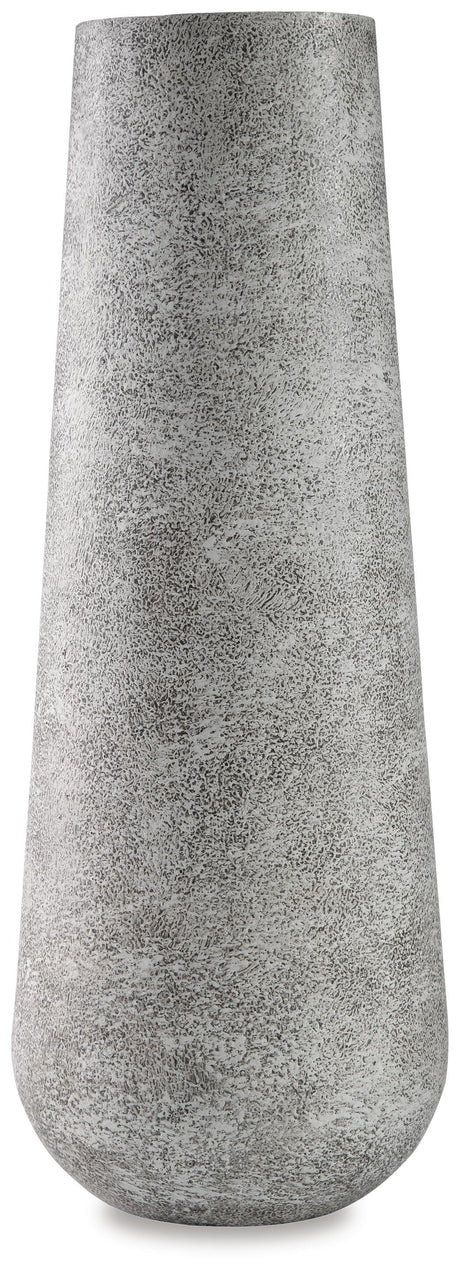 Fynn Antique White Vase by Ashley at Eve Furniture