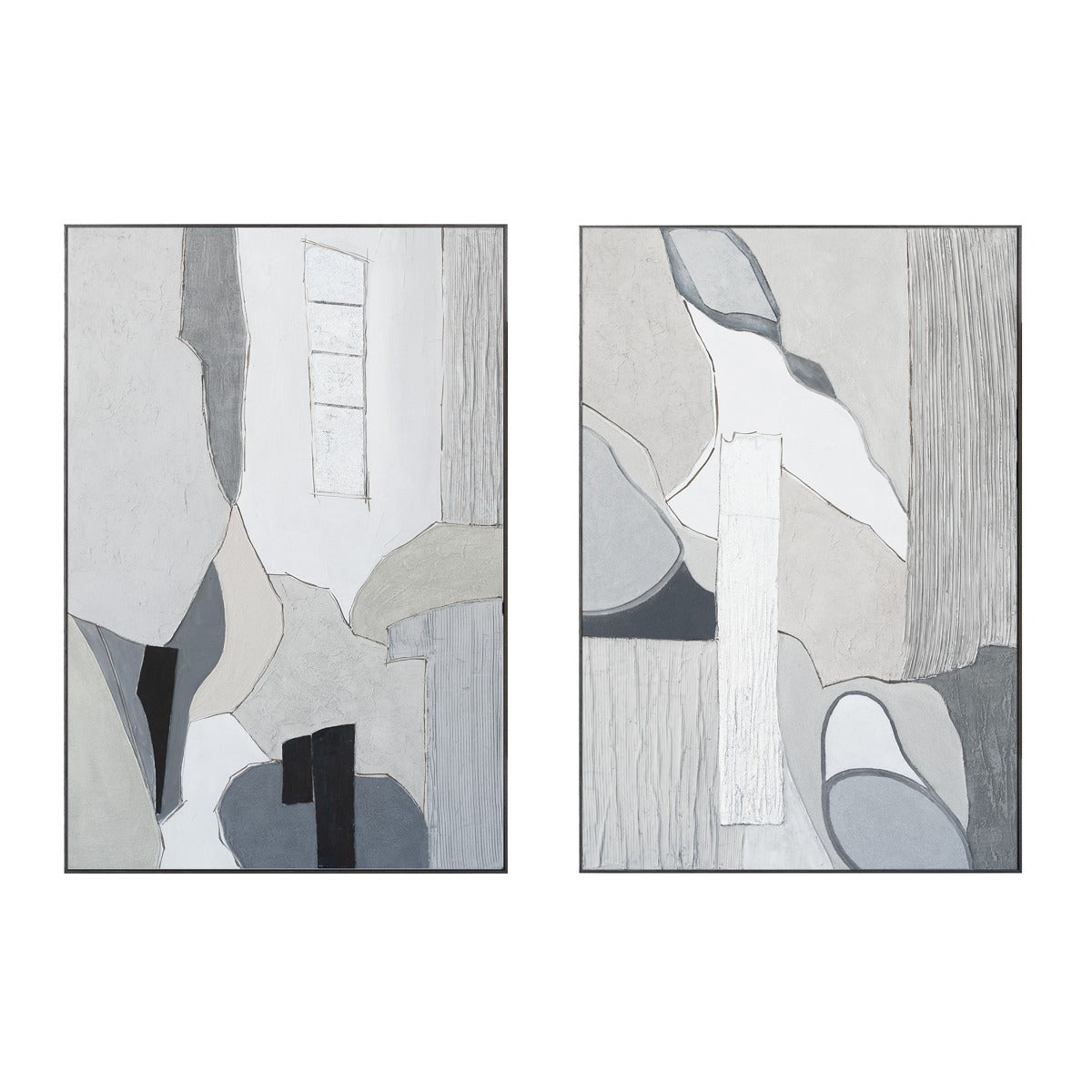Palette Desert Mirage Hand Painted Framed Diptych by Home Trends & Design at Eve Furniture