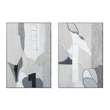 Palette Desert Mirage Hand Painted Framed Diptych by Home Trends & Design at Eve Furniture