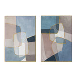 Palette Glass Mosaic Hand Painted Framed Diptych by Home Trends & Design at Eve Furniture