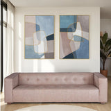 Palette Glass Mosaic Hand Painted Framed Diptych by Home Trends & Design at Eve Furniture