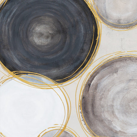 Palette Gilded Globes Hand Painted Framed Triptych by Home Trends & Design at Eve Furniture