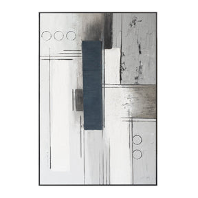 Palette Linear Landscape Hand Painted Framed Diptych by Home Trends & Design at Eve Furniture