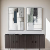 Palette Linear Landscape Hand Painted Framed Diptych by Home Trends & Design at Eve Furniture