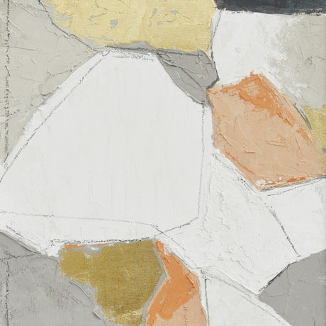 Palette Pastel Patchwork 1 Hand Painted Framed Diptych by Home Trends & Design at Eve Furniture