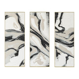 Palette Serenity Hand Painted Framed Triptych by Home Trends & Design at Eve Furniture