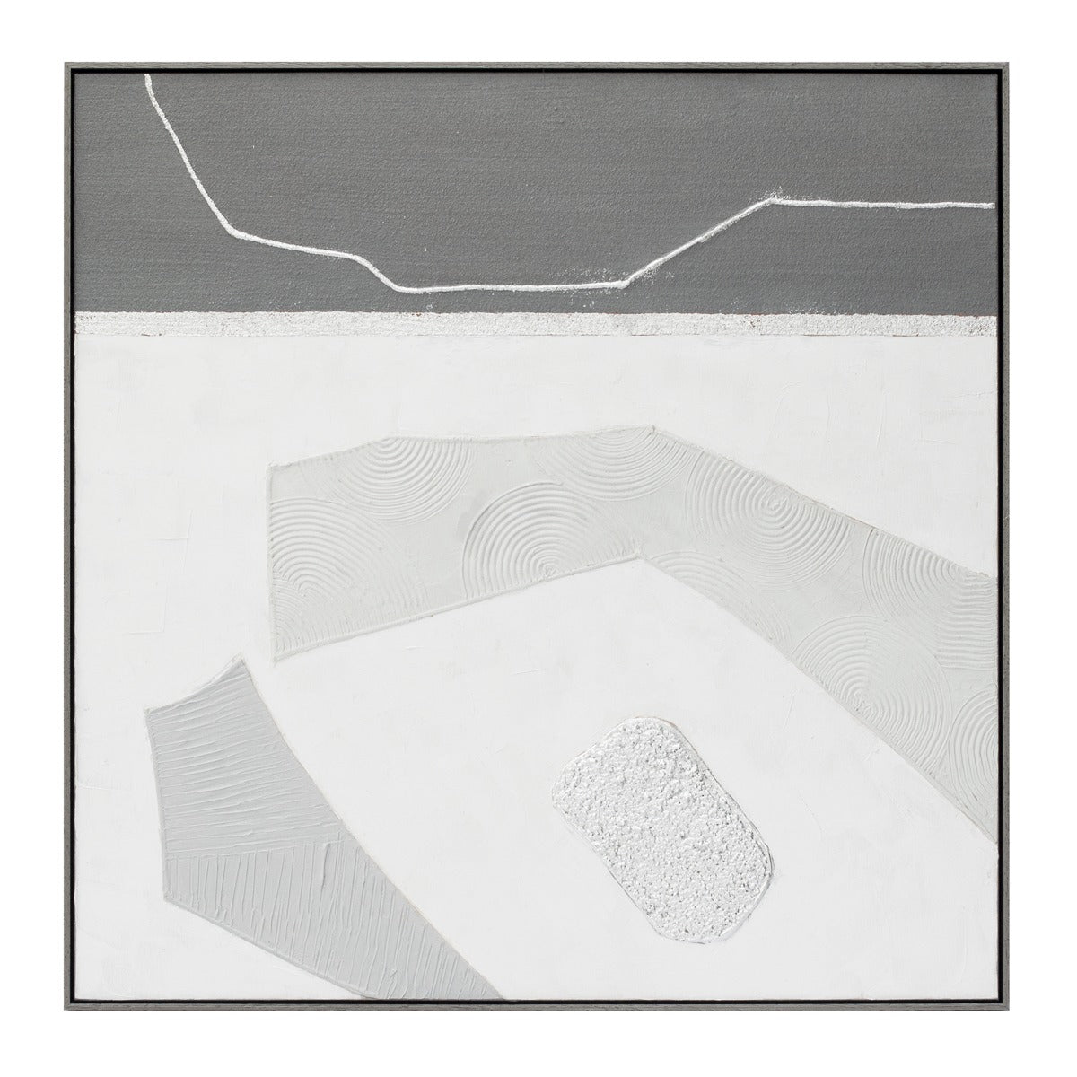 Palette Modern Slate Hand Painted Framed Diptych by Home Trends & Design at Eve Furniture