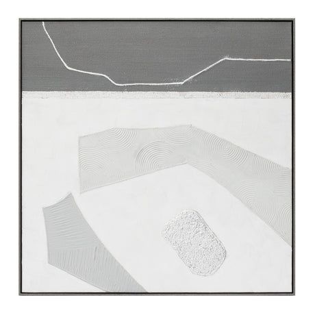 Palette Modern Slate Hand Painted Framed Diptych by Home Trends & Design at Eve Furniture