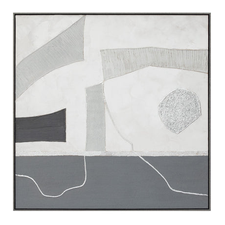 Palette Modern Slate Hand Painted Framed Diptych by Home Trends & Design at Eve Furniture