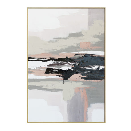 Palette Vistas Unknown Hand Painted Framed Diptych by Home Trends & Design at Eve Furniture