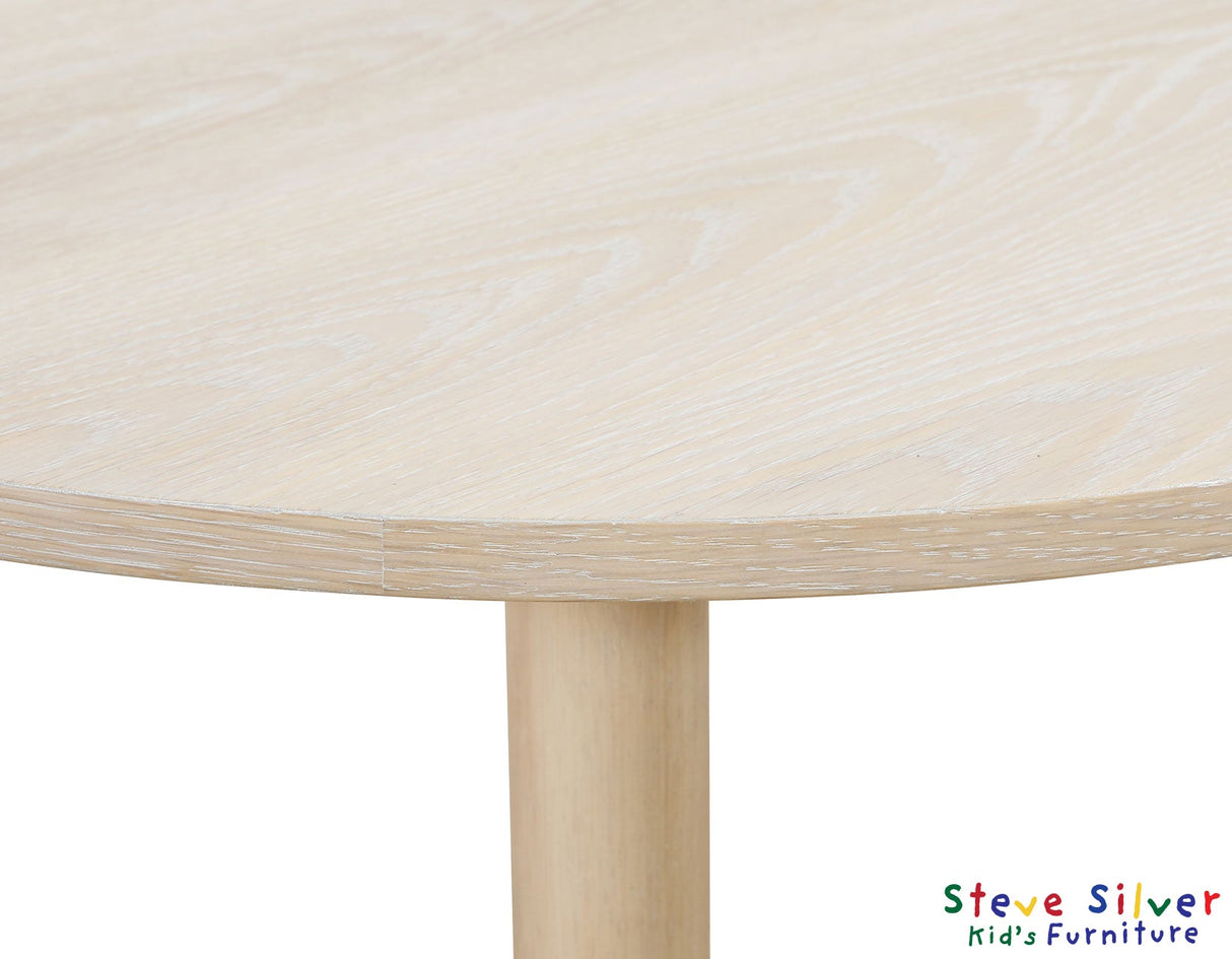 Gabby Washed Oak 5-Piece Kids Dining Table Set by Steve Silver at Eve Furniture