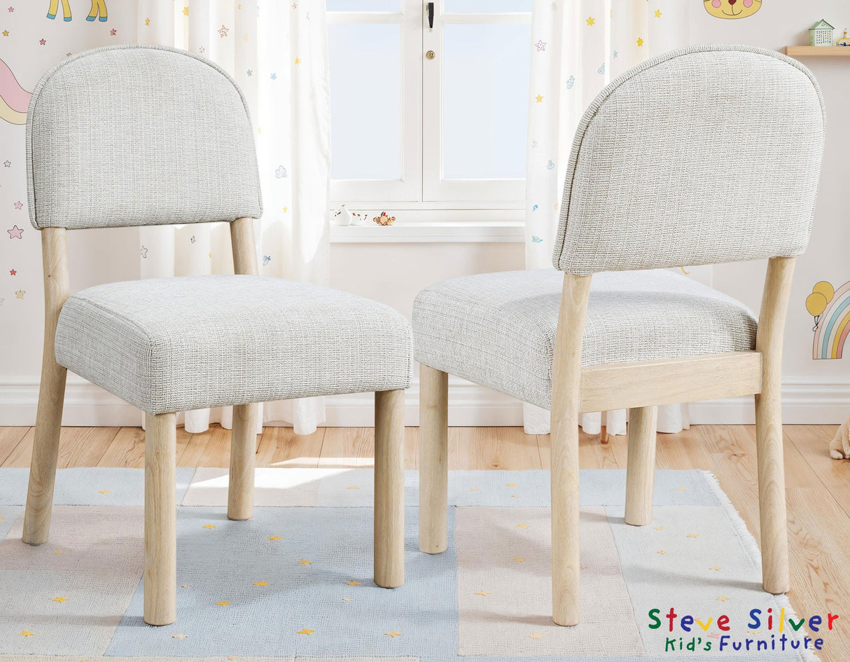 Gabby Washed Oak 5-Piece Kids Dining Table Set by Steve Silver at Eve Furniture