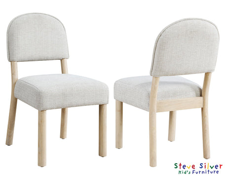 Gabby Washed Oak 5-Piece Kids Dining Table Set by Steve Silver at Eve Furniture