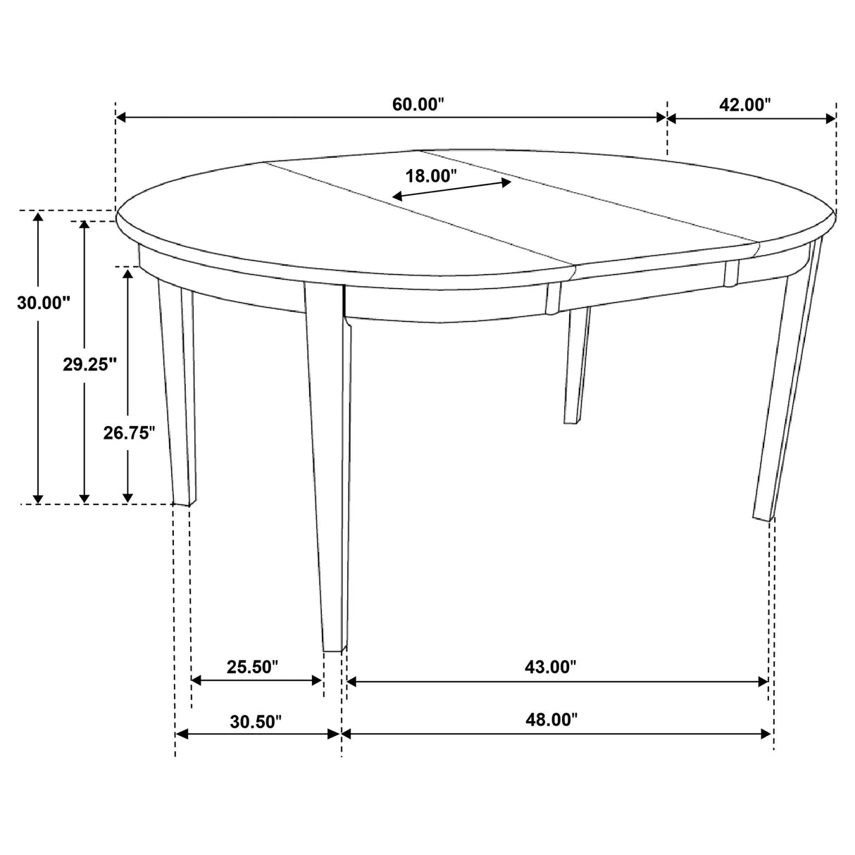 Gabriel Cappuccino 5-Piece Extension Leaf Dining Table Set by Coaster at Eve Furniture