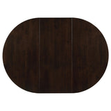 Gabriel Cappuccino 5-Piece Extension Leaf Dining Table Set by Coaster at Eve Furniture
