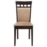 Gabriel Cappuccino 7-Piece Extension Leaf Dining Table Set by Coaster at Eve Furniture