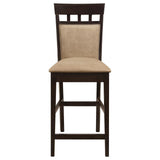 Gabriel Cappuccino 7-Piece Square Counter Height Dining Set by Coaster at Eve Furniture