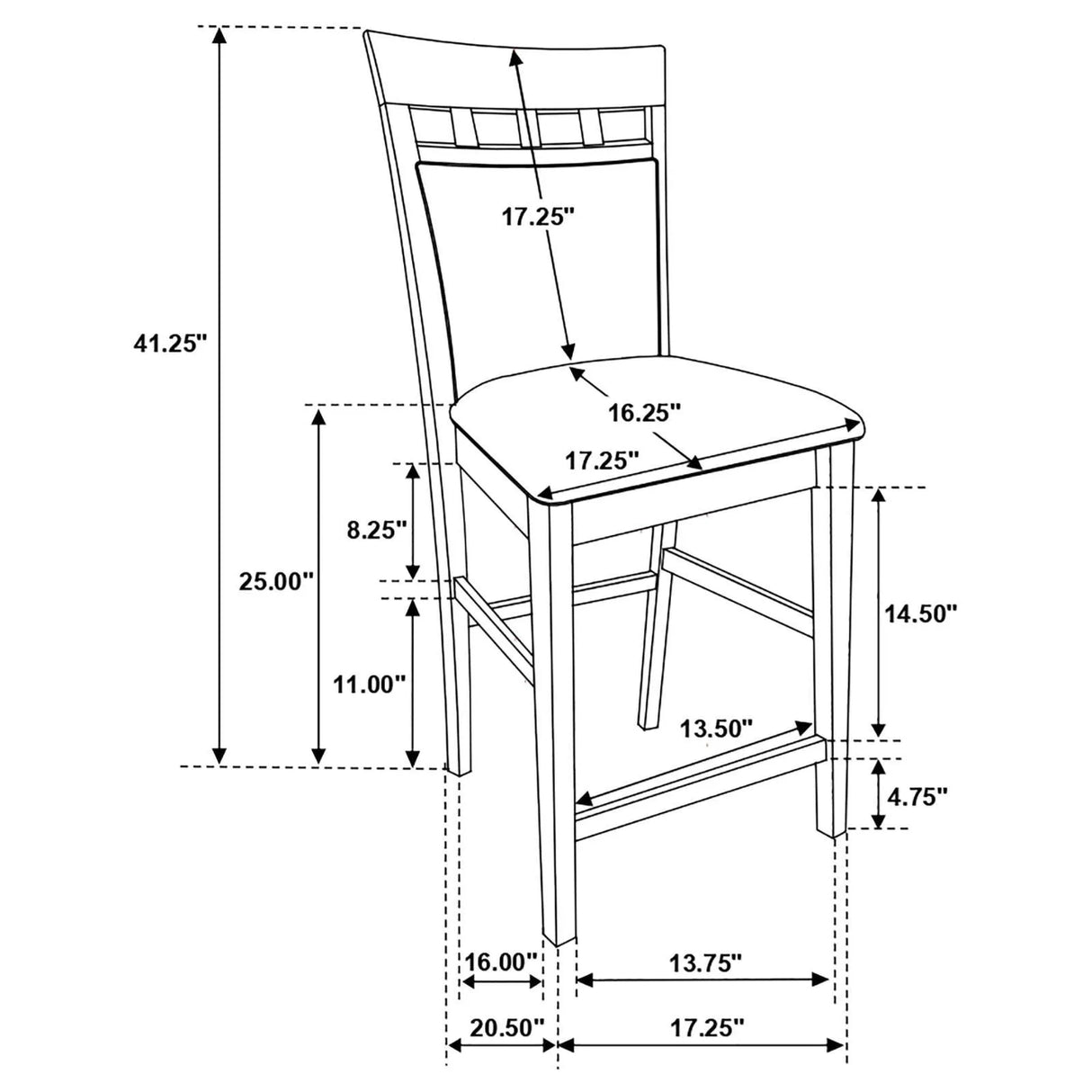 Gabriel Cappuccino 9-Piece Square Counter Height Dining Set by Coaster at Eve Furniture