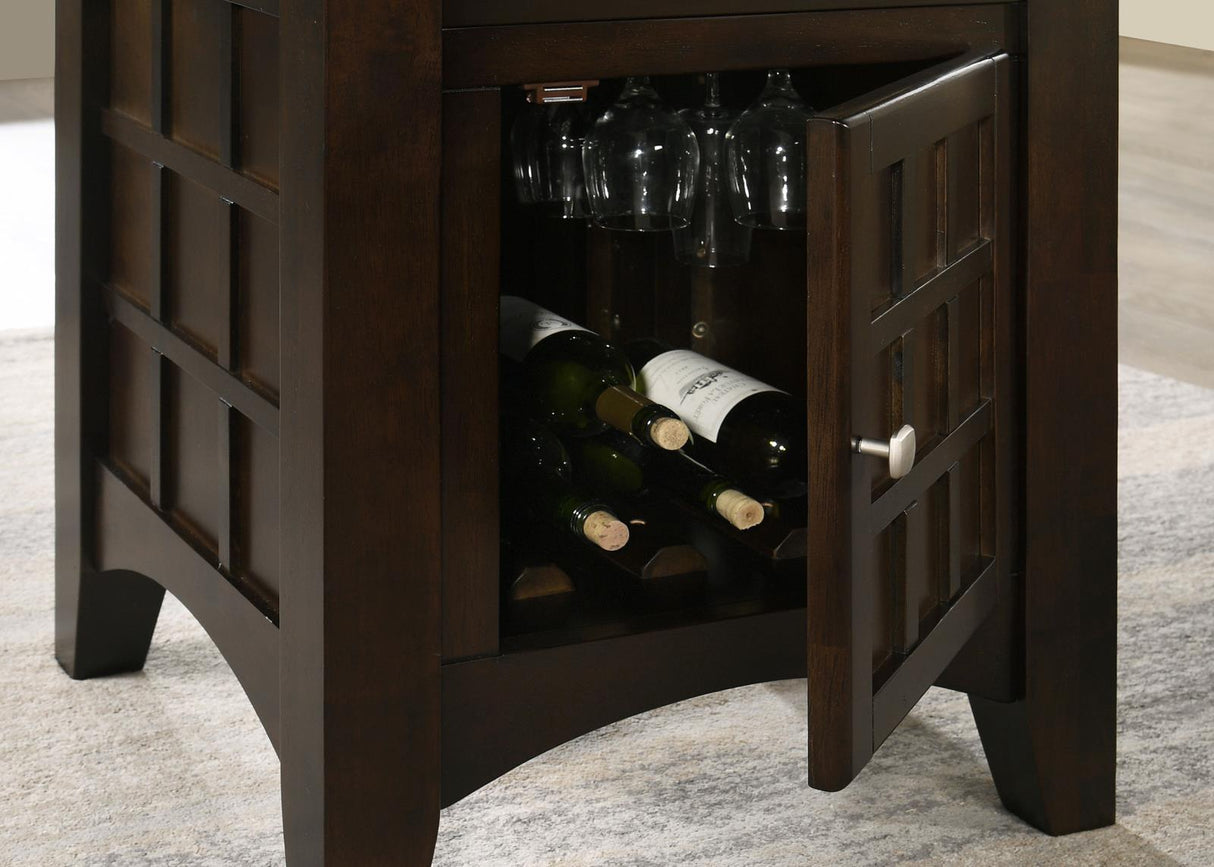 Gabriel Cappuccino 9-Piece Square Counter Height Dining Set by Coaster at Eve Furniture