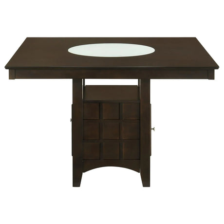 Gabriel Cappuccino and Tan Square Counter Height Dining Set by Coaster at Eve Furniture