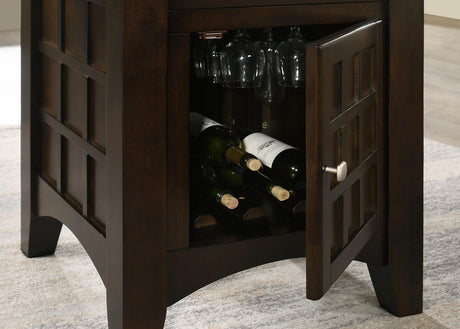 Gabriel Cappuccino and Tan Square Counter Height Dining Set by Coaster at Eve Furniture