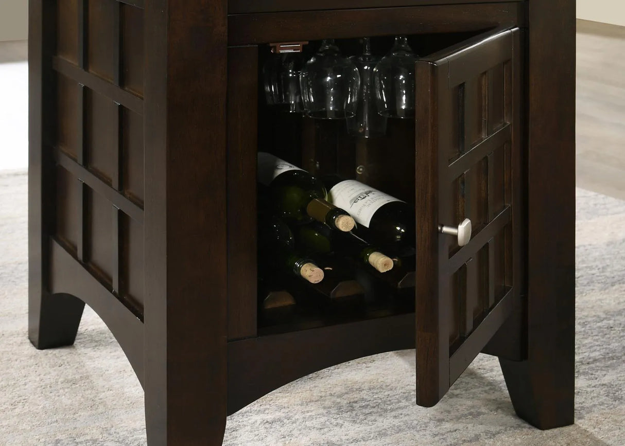 Gabriel Cappuccino and Tan Square Counter Height Dining Set by Coaster at Eve Furniture