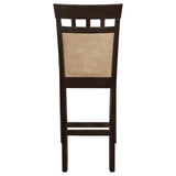 Gabriel Cappuccino and Tan Upholstered Counter Height Stools, Set of 2 by Coaster at Eve Furniture