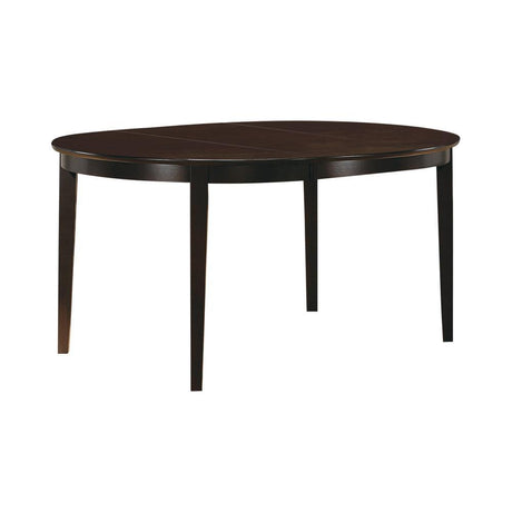 Gabriel Cappuccino Oval Dining Table by Coaster at Eve Furniture