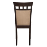 Gabriel Cappuccino/Tan Upholstered Side Chairs, Set of 2 by Coaster at Eve Furniture