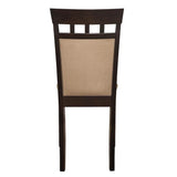 Gabriel Cappuccino/Tan Upholstered Side Chairs, Set of 2 by Coaster at Eve Furniture