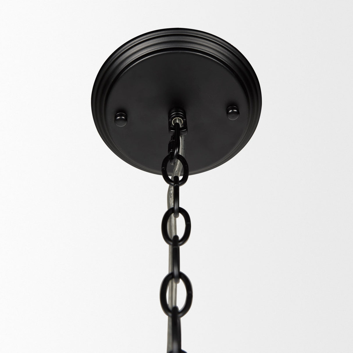 Gabriel Large Matte Black Chandelier by Mercana at Eve Furniture