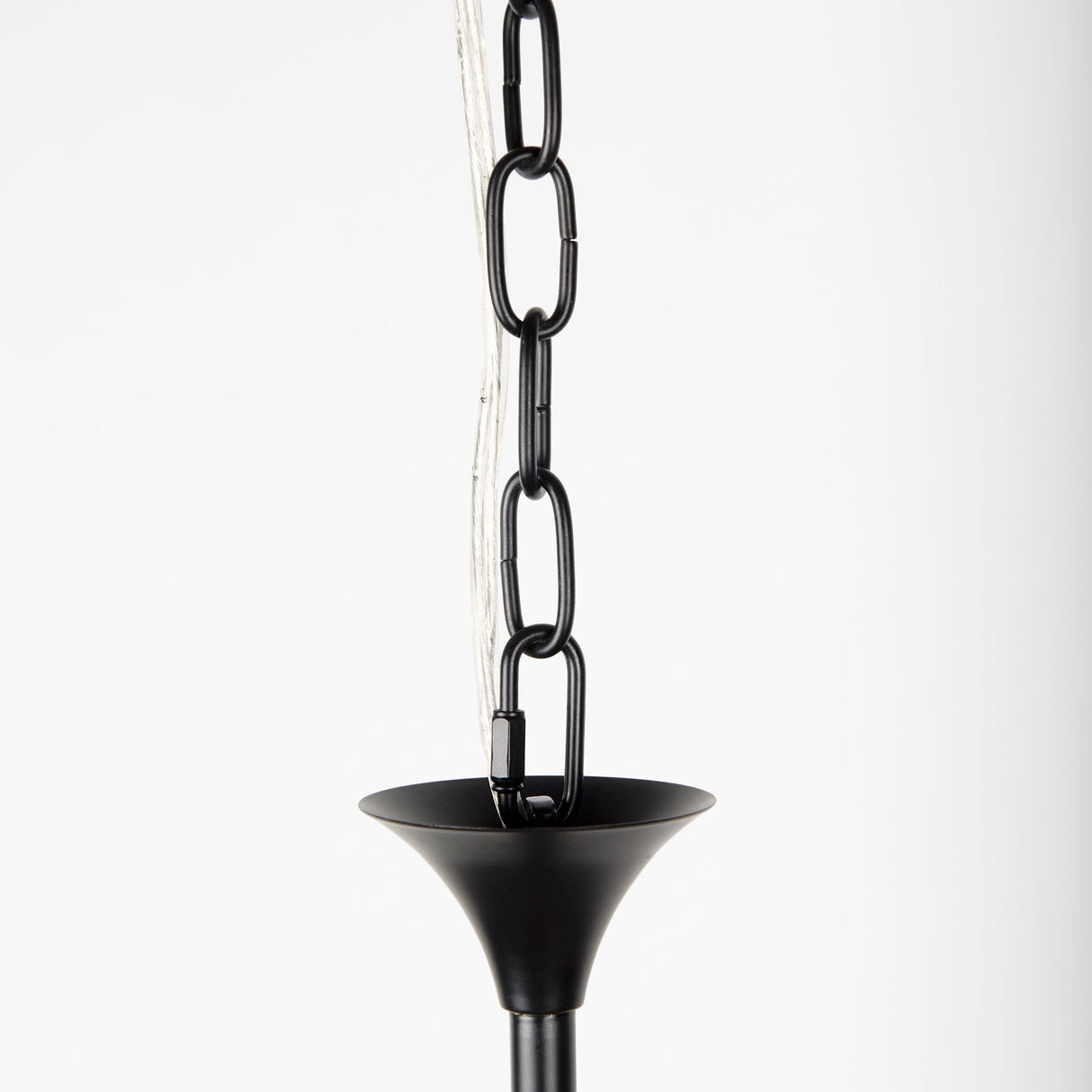 Gabriel Large Matte Black Chandelier by Mercana at Eve Furniture
