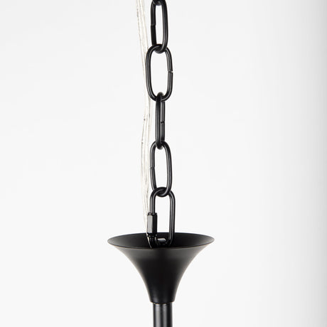 Gabriel Large Matte Black Chandelier by Mercana at Eve Furniture