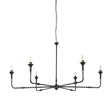 Gabriel Large Matte Black Chandelier by Mercana at Eve Furniture