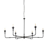 Gabriel Large Matte Black Chandelier by Mercana at Eve Furniture