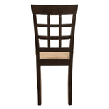 Gabriel Cappuccino/Tan Lattice Back Side Chairs, Set of 2