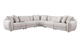 Gaby Beige 5-Piece Sectional by New Era Innovations at Eve Furniture