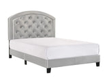 Gaby Silver Full Upholstered Platform Bed by Crown Mark at Eve Furniture