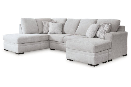 Gabyleigh Nickel 2-Piece Sectional with LAF Chaise by Ashley at Eve Furniture